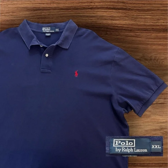 Polo Ralph Lauren Men’s Classic Navy Blue 100% Cotton Polo. Size 2XL - Picture 1 of 9